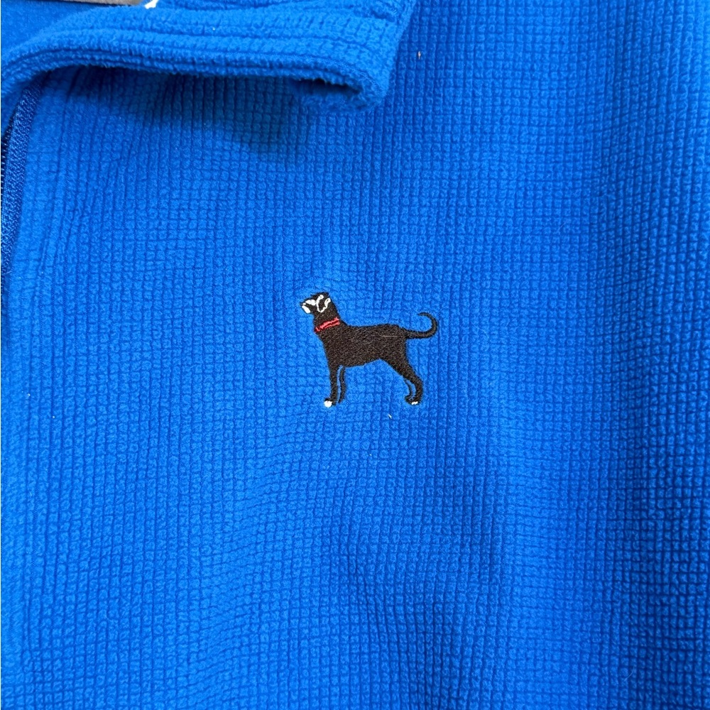 The Black Dog Royal Blue Quarter Zip Fleeced Pullover - Picture 2 of 7